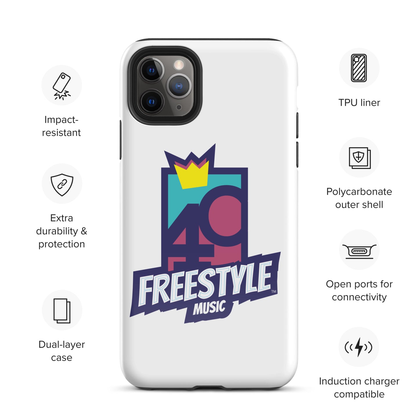 40 Years of Freestyle Music - Tough Case for iPhone®