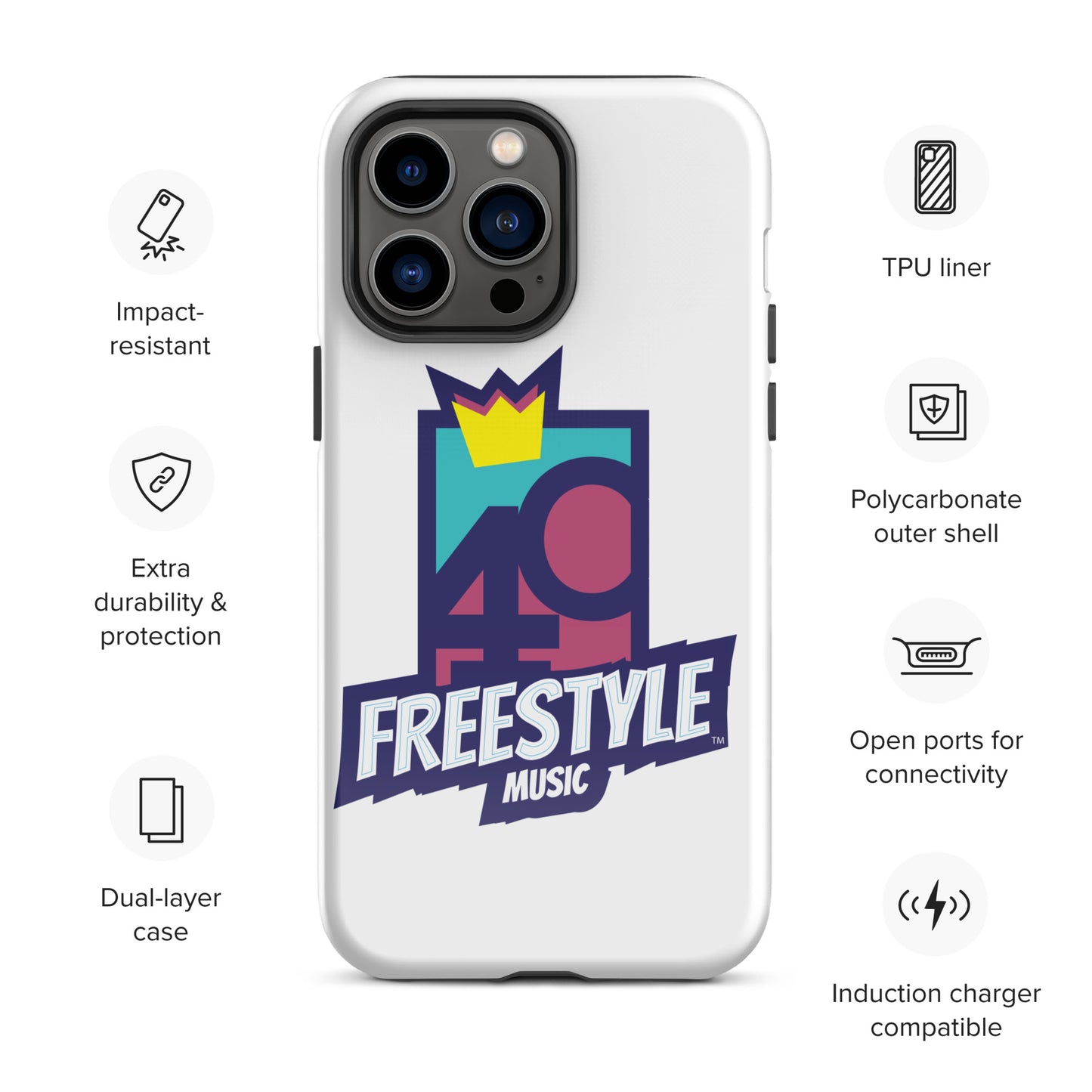 40 Years of Freestyle Music - Tough Case for iPhone®