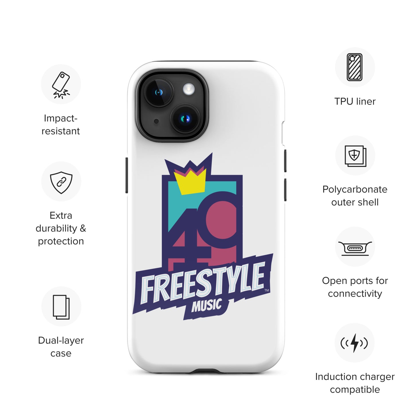 40 Years of Freestyle Music - Tough Case for iPhone®