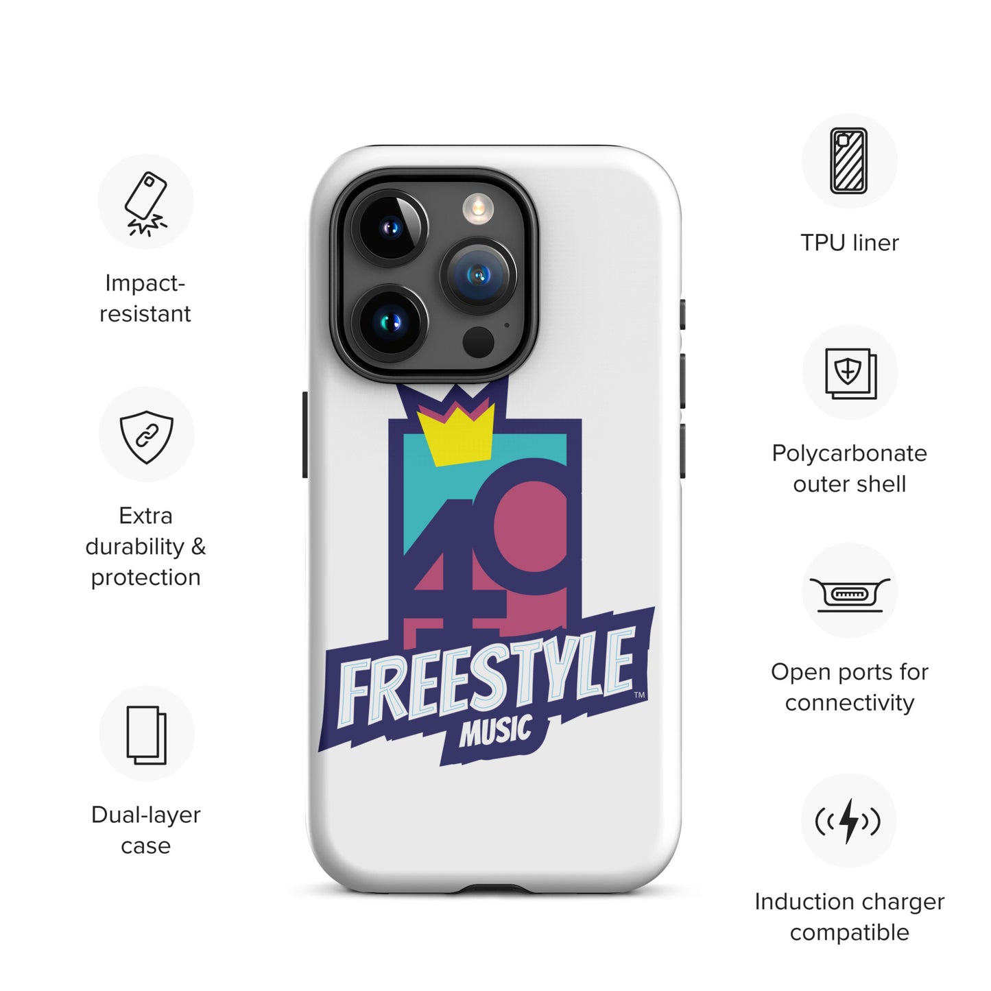 40 Years of Freestyle Music - Tough Case for iPhone®